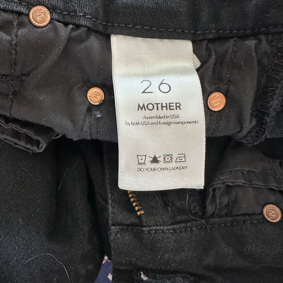 Mother Distressed Jeans - Black SZ 26 - Picture 6 of 6